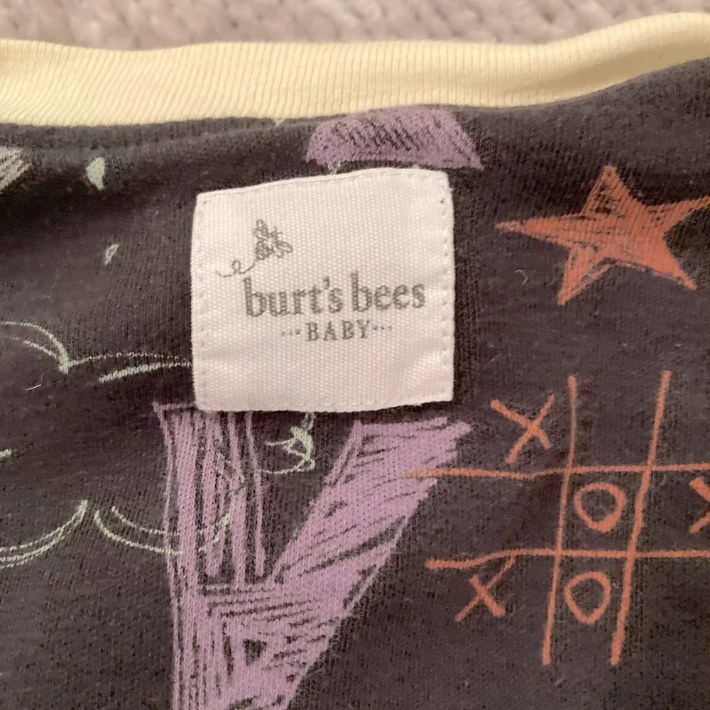 Burt’s Bees Baby School Play‎ Theme Footie Pajamas Sleeper 100% Organic Cotton